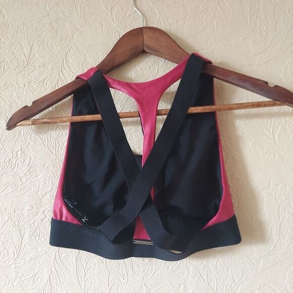 Koral By Ilana Kugel Pylon Sports Bra In Azalea/Black Sz Small - Picture 4 of 7